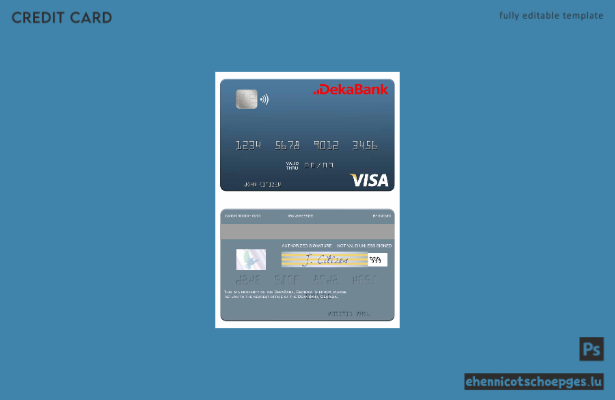 Beispielvorschau der Deka Bank Visa Debitkarte (Deutschland)